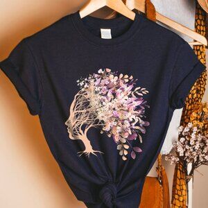 Wildflower Women Empowerment T-Shirt, Boho Floral Graphic Tee